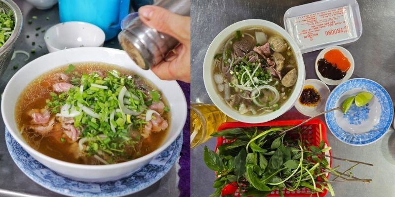 Phở Phượng nổi tiếng với những yêu thích món phở