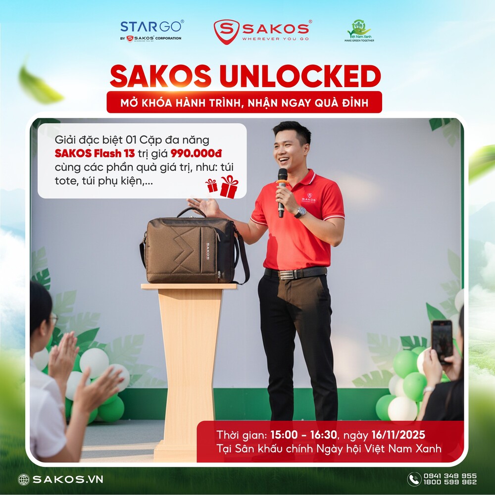 SAKOS lan tỏa thông điệp sống xanh tại Ngày hội Việt Nam Xanh 2025 với loạt hoạt động ý nghĩa