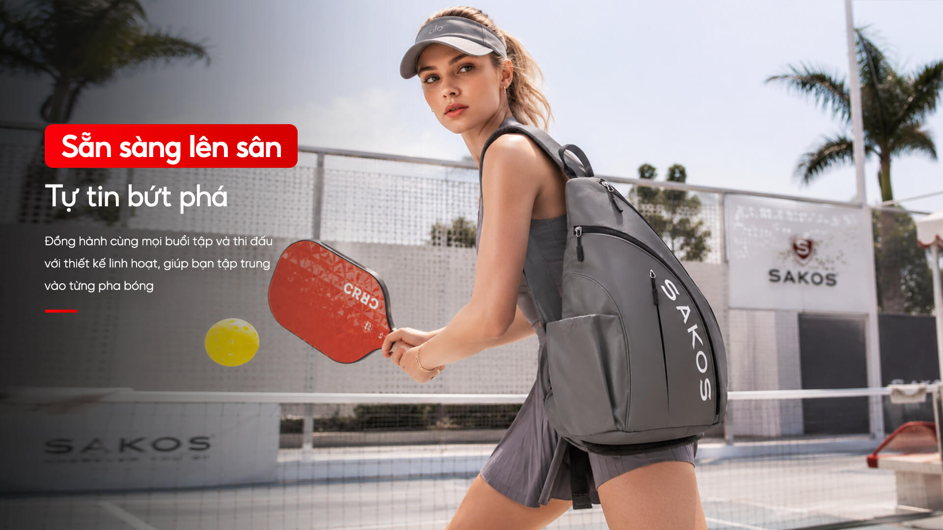 Túi pickleball Sakos Selvia mt