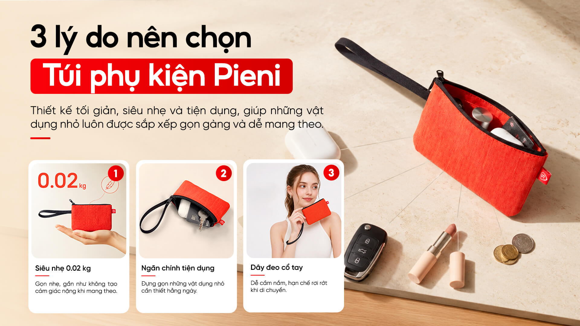 Túi phụ kiện Sakos Pieni