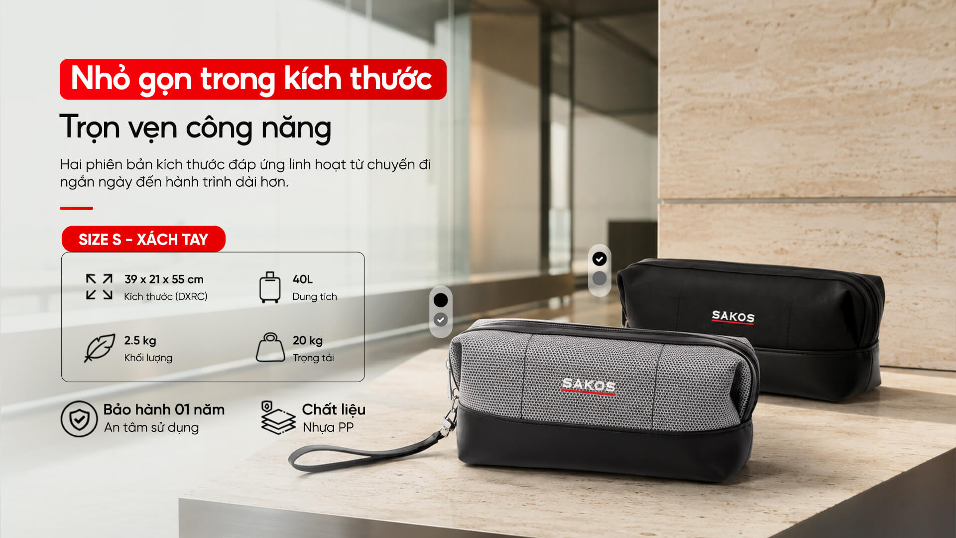 Túi phụ kiện Sakos Tasca 2