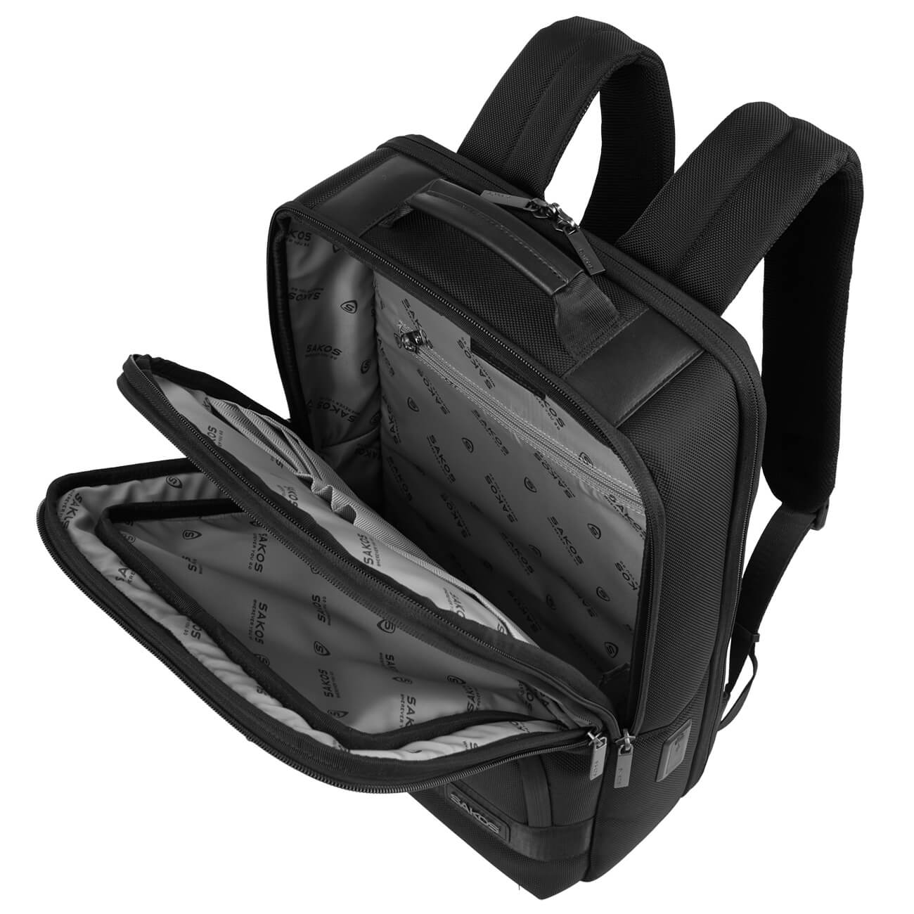 Balo laptop Sakos Movino 15.6" đen Balo laptop Sakos Movino 15.6" đen