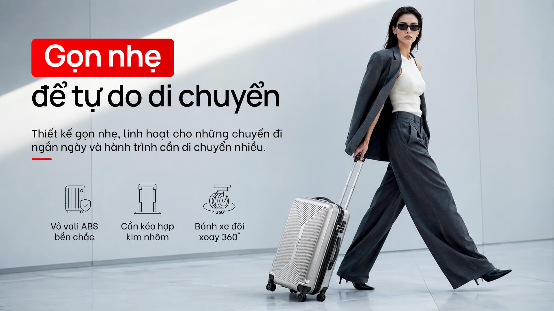 Vali kéo nhựa Stargo Windy