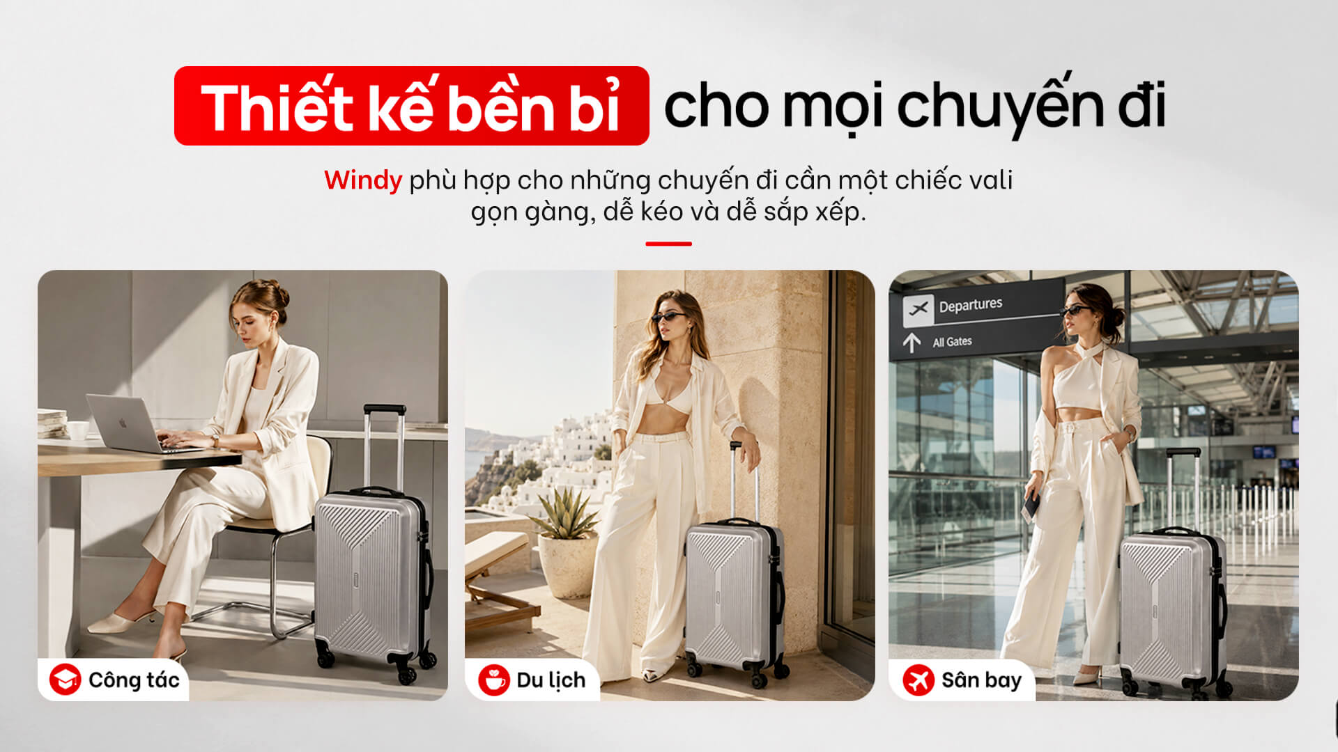 Vali kéo nhựa Stargo Windy