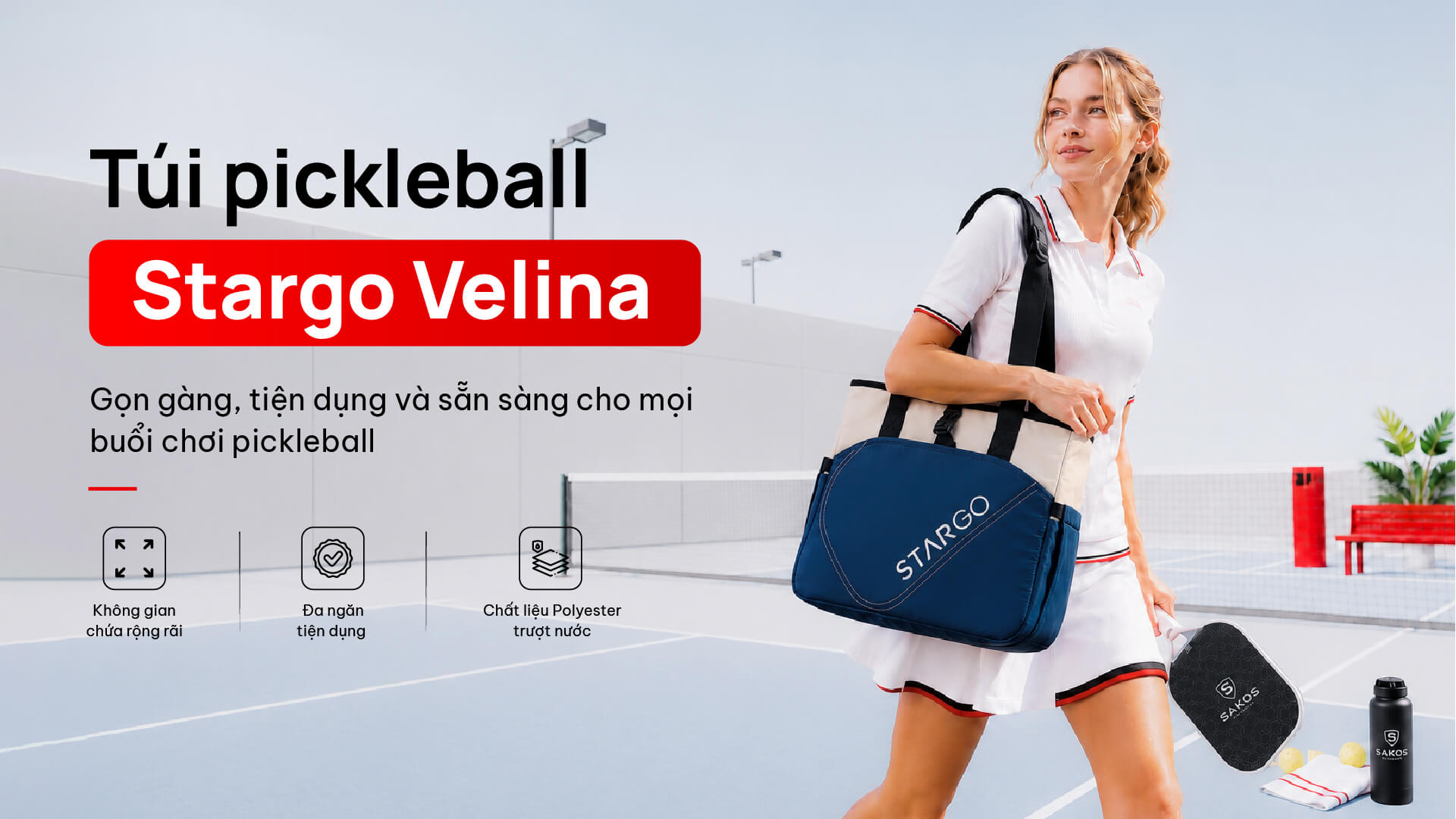 Túi Pickleball Stargo Velina