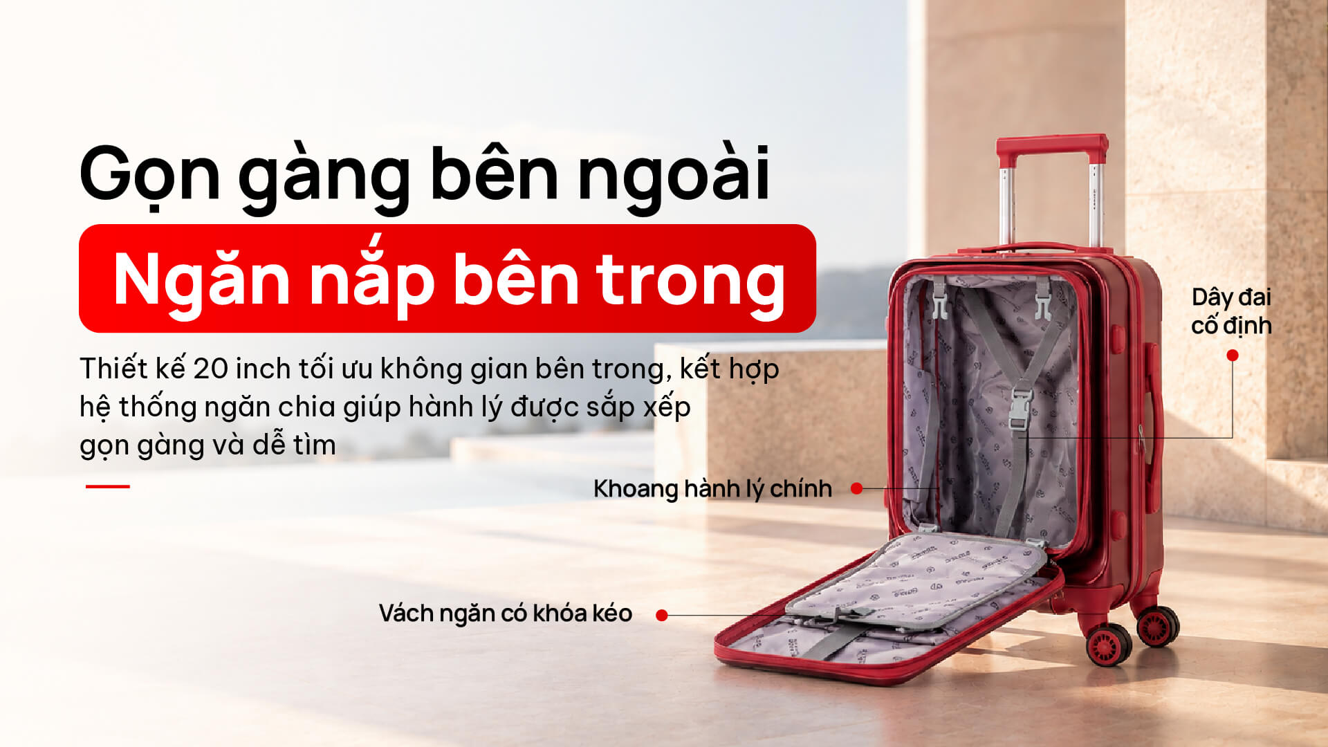 Vali kéo nhựa Sakos Vellio
