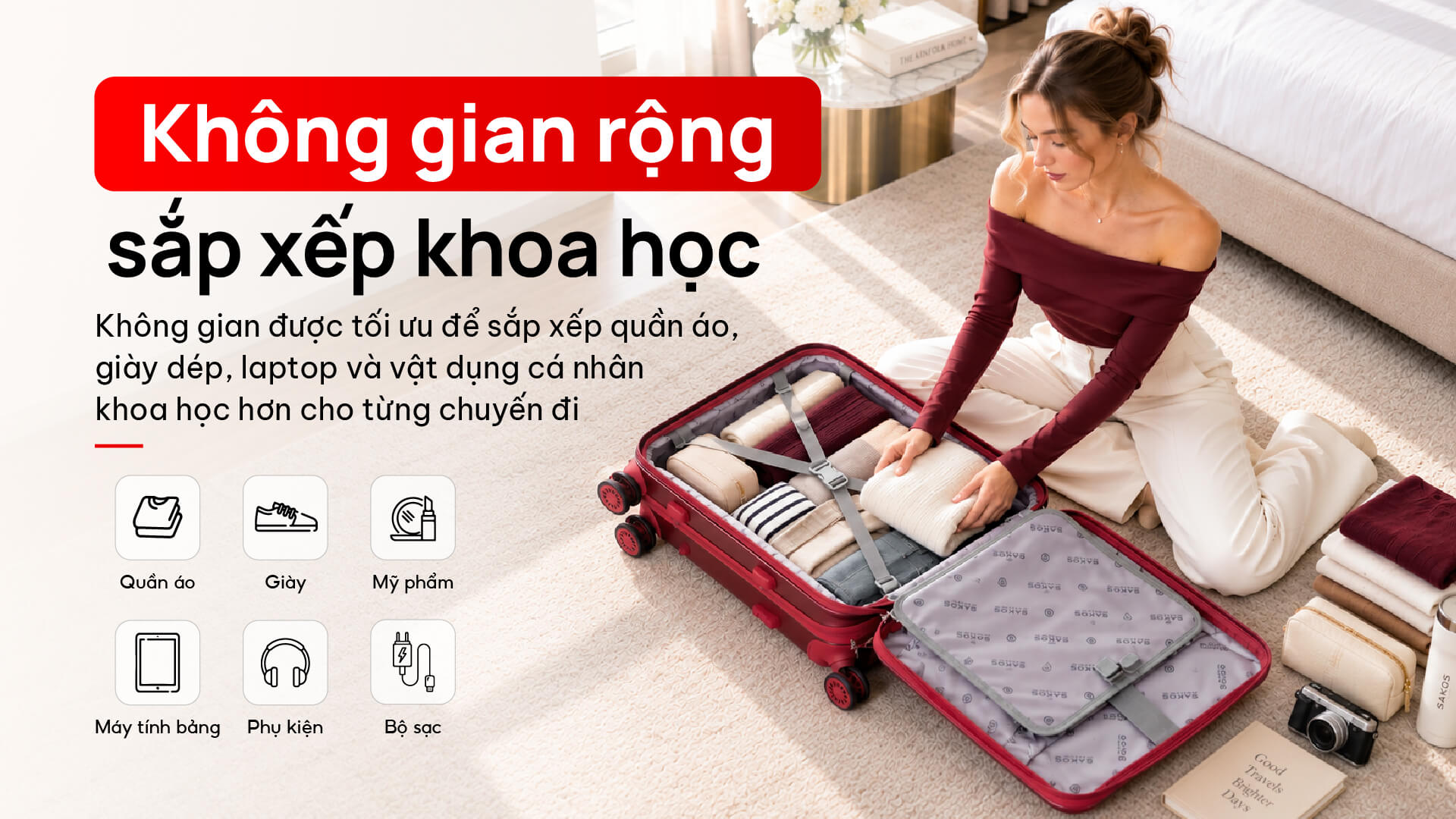 Vali kéo nhựa Sakos Vellio