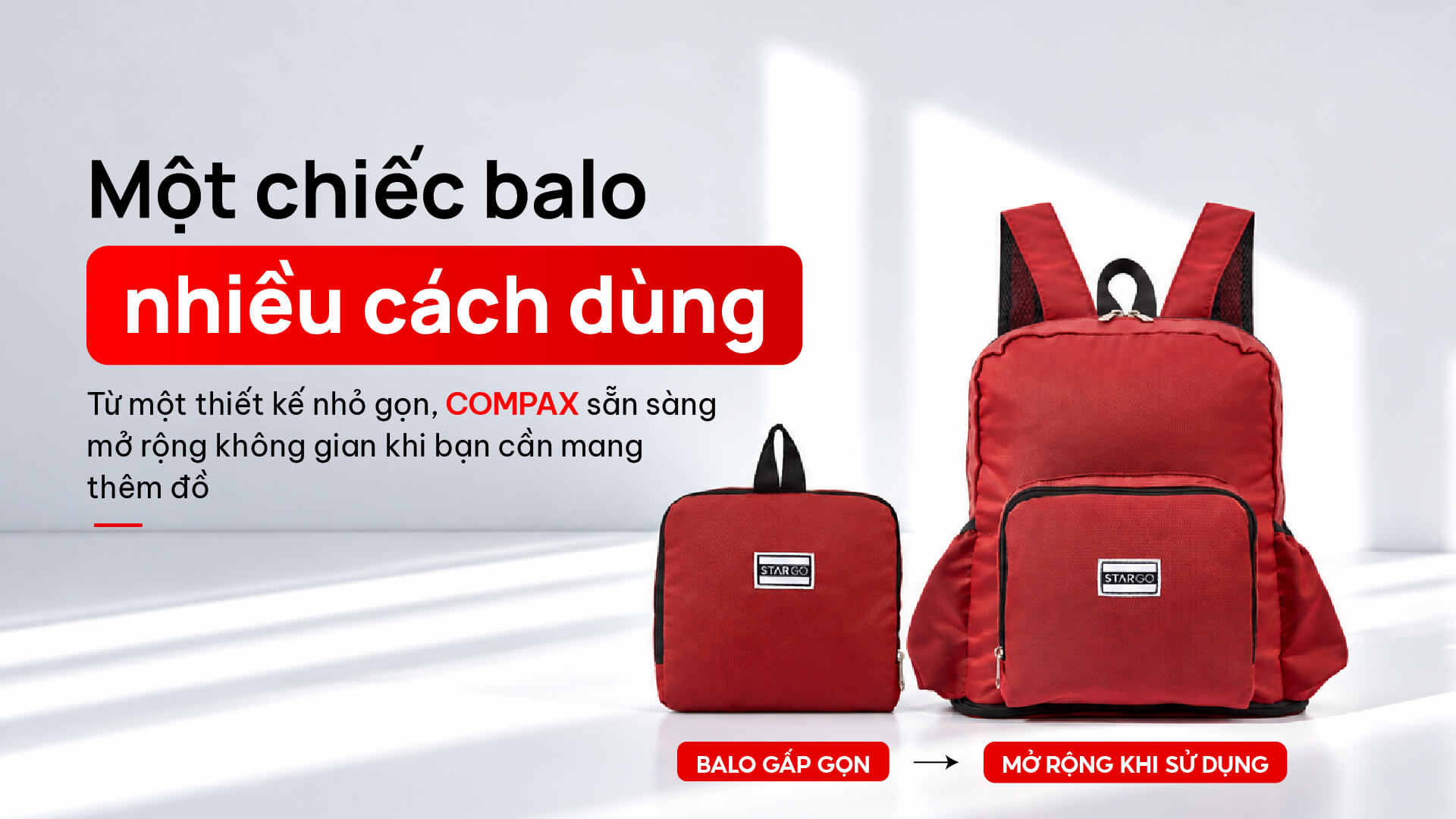 Balo gấp gọn Stargo Compax