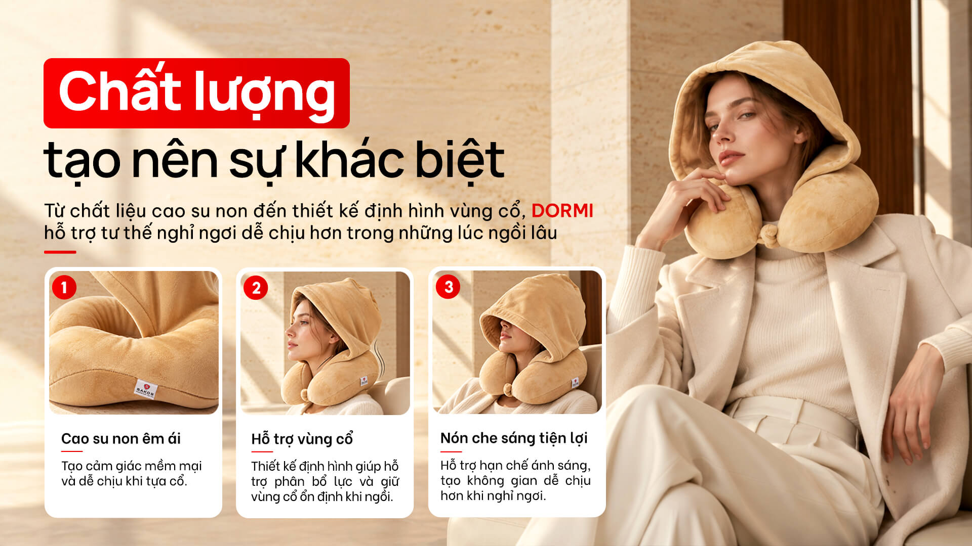 Gối cổ Sakos Dormi
