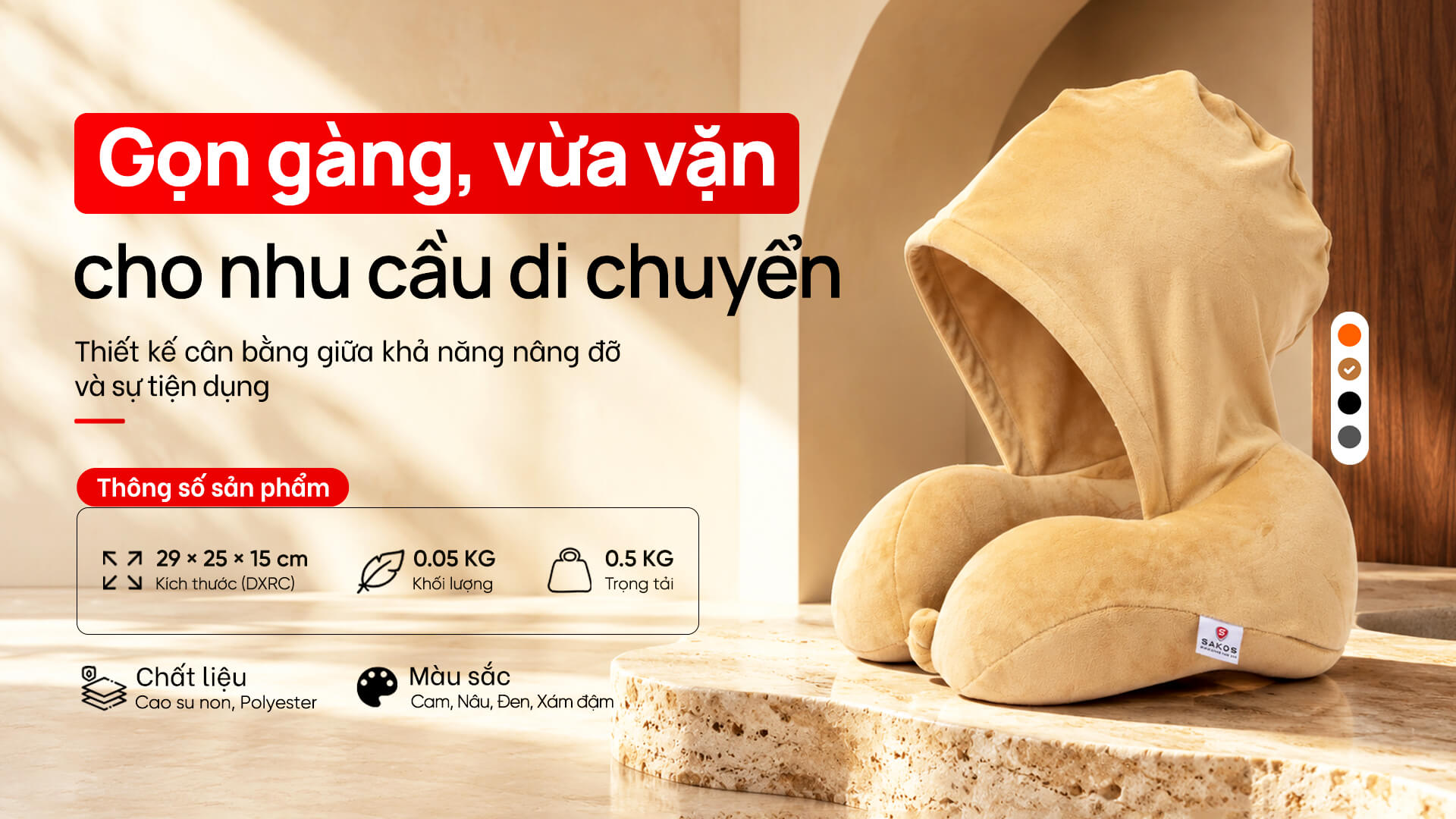 Gối cổ Sakos Dormi